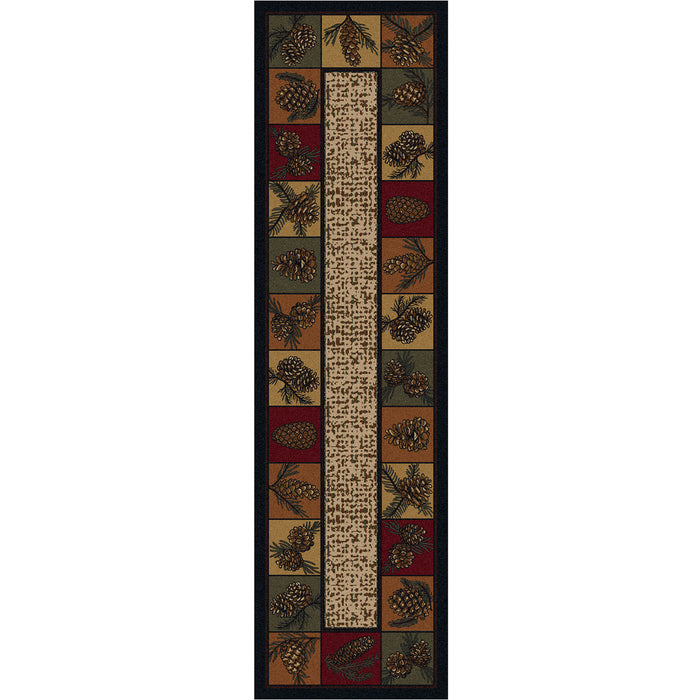 Image of an area rug, Kindred Cones OKA - Rustic