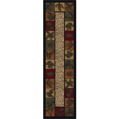 Image of an area rug, Kindred Cones OKA - Rustic