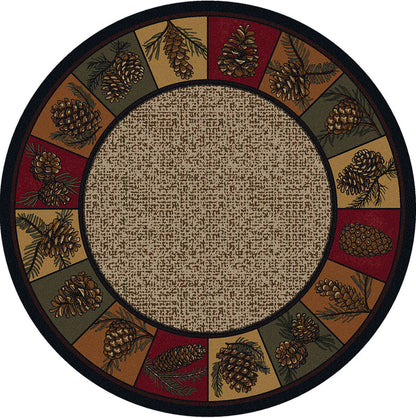 Image of an area rug, Kindred Cones OKA - Rustic