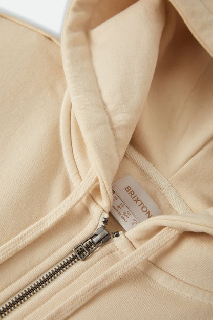 Women's Kissing Hearts Zip Hood in the color Whitecap - Additional Laydown image