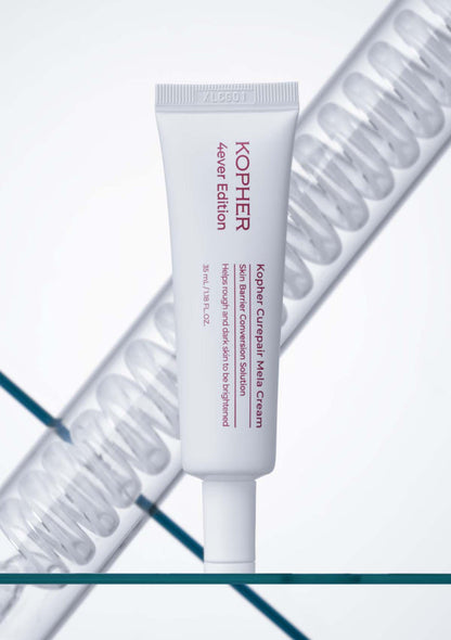 Kopher skincare tube with a clear background