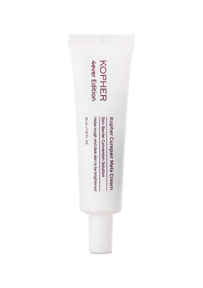 Kopher cream tube on a white background