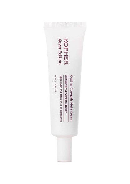 Kopher cream tube on a white background