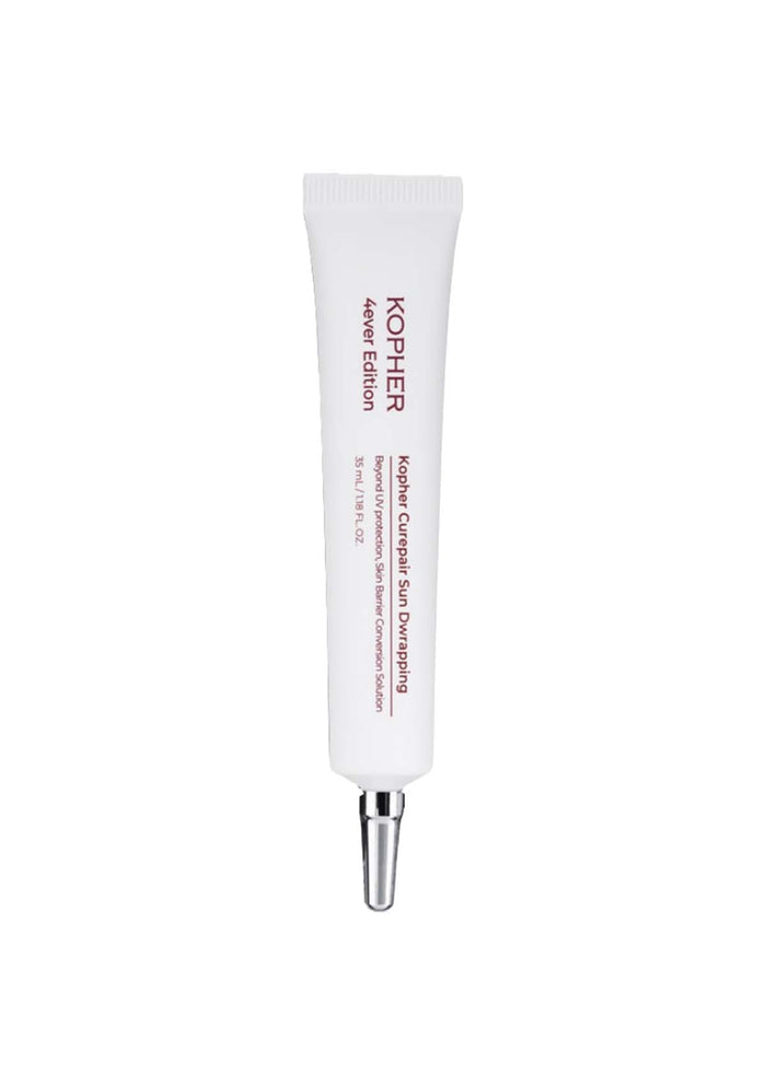 Kopher skincare tube on a white background