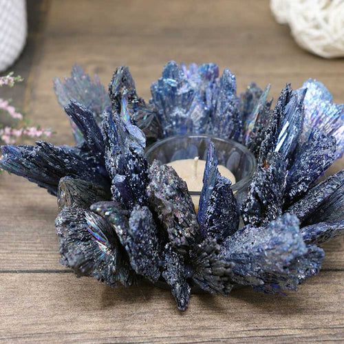 Kyanite Crystal Candle Holder - Candlestock.com