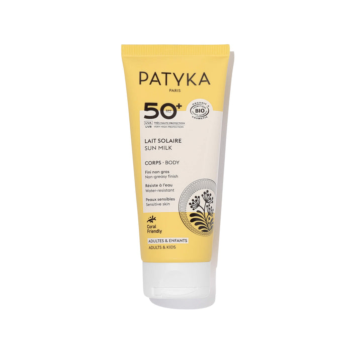 #seo: lait solaire corps SPF50+ patyka