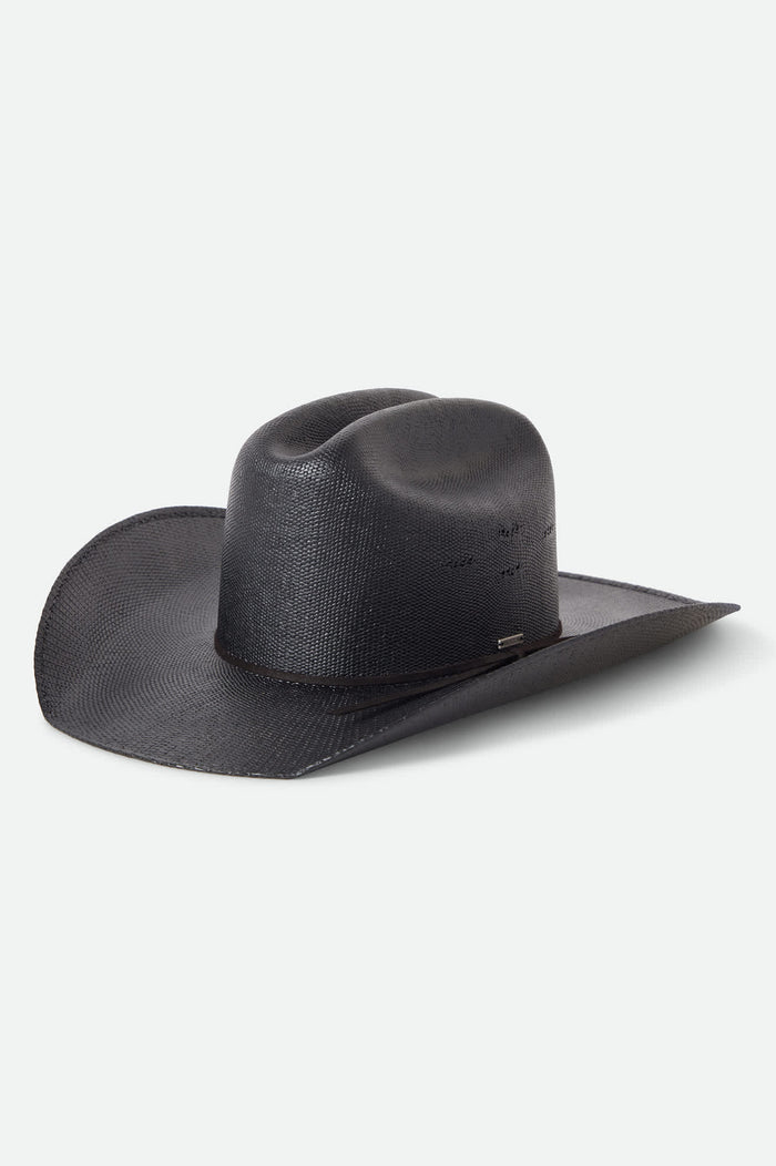 Unisex Laredo Straw Cowboy Hat in the color Black - Front Product View