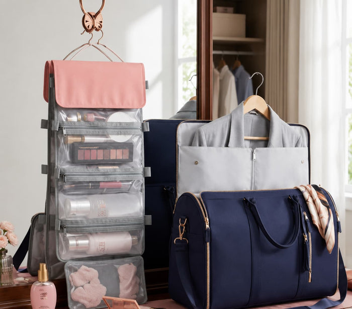 Blue + additional Cosmetic Bag