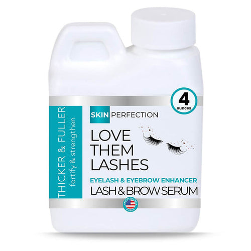 Love Them Lashes Brow Bulk Base bottle labeled paraben-free vegan formula with biotin and vitamin B5