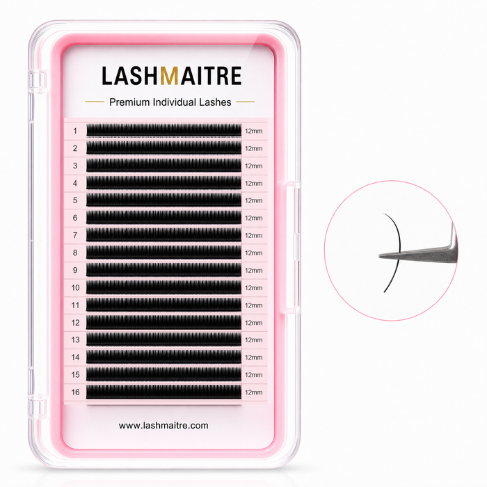 LASHMAITRE Premium Classic Individual Lash Extensions 0.20mm 16 row 12mm product image