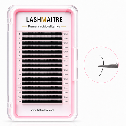LASHMAITRE Premium Volume Individual Lash Extensions 0.05mm 16 row 12mm product image