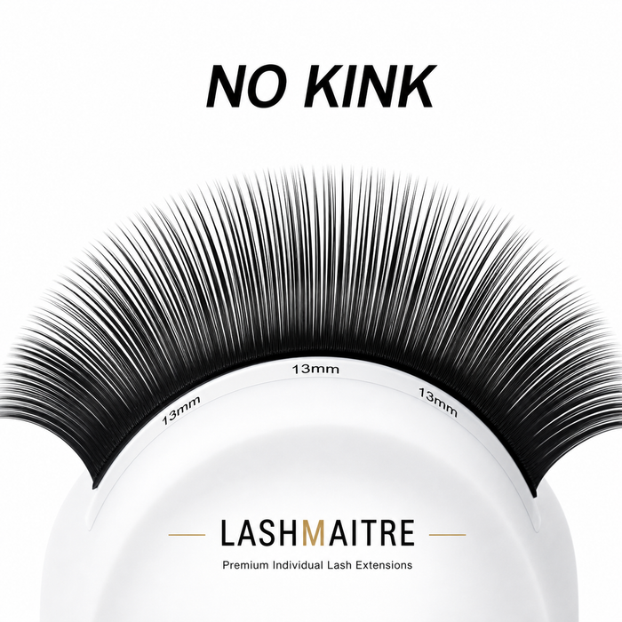 LASHMAITRE Premium Volume Individual Lash Extensions 0.05mm no kink lash curve detail