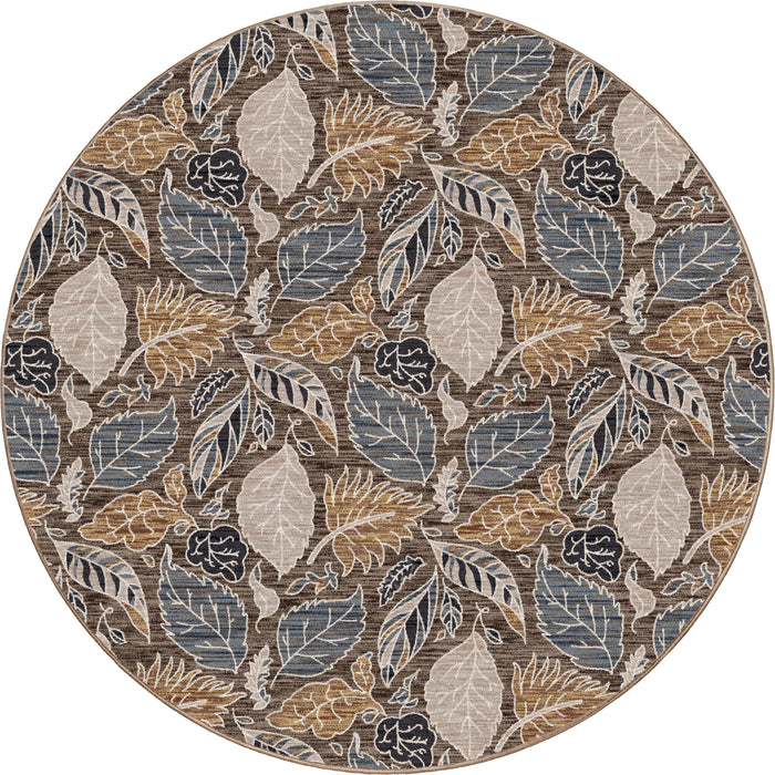 Image of an area rug, Leaves - Suede