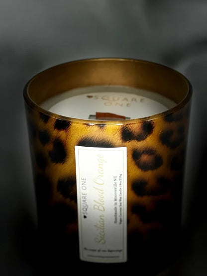 Leopard Print Soy Candle