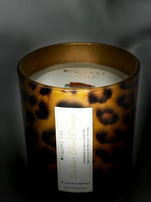 Leopard Print Soy Candle