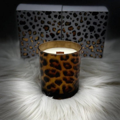 Leopard Print Soy Candle