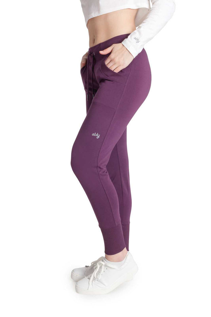 Lilac | Women's Rib Cuffs Sweatpants