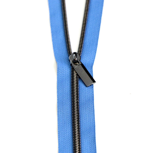 Limited Edition: Blue Jean #5 Nylon Coil Zippers: 3 Yards with 9 Pulls