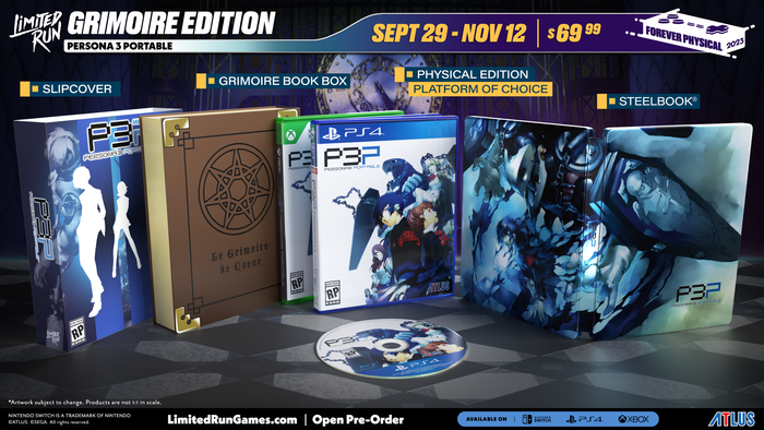 Limited Run #537: Persona 3 Portable Grimoire Edition (PS4)