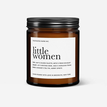 Little Women Candle | Floral Woody - Footnotes Paper