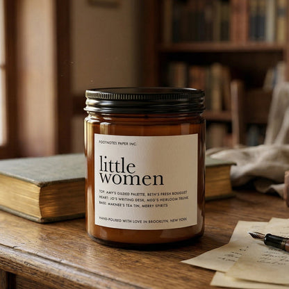 Little Women Candle | Floral Woody - Footnotes Paper