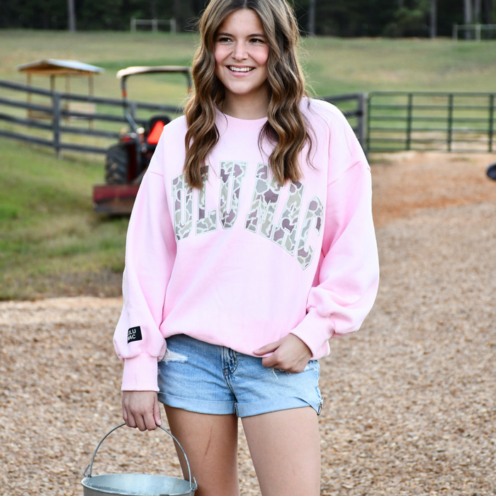 LM-CAMO LIGHT PINK Sweatshirt