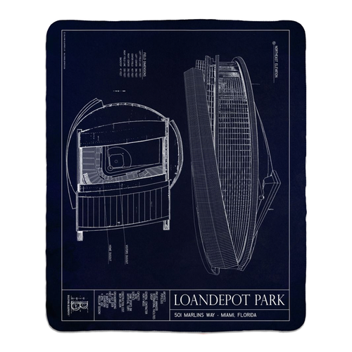 LoanDepot Park Fleece Sherpa Blankets