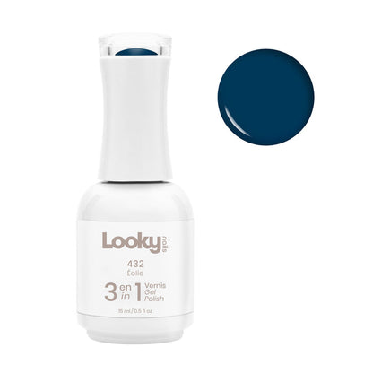 Looky Vernis Gel 3 en 1 #432 Éolie (Collection Marine)