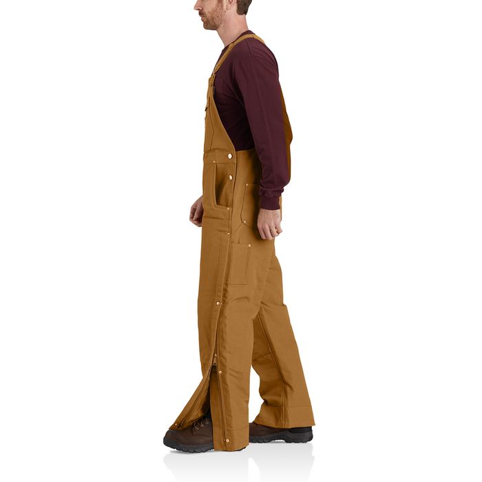 Loose Fit Firm Duck Insulated Bib Overall - BRN-Carhartt Brown | Carhartt 106672