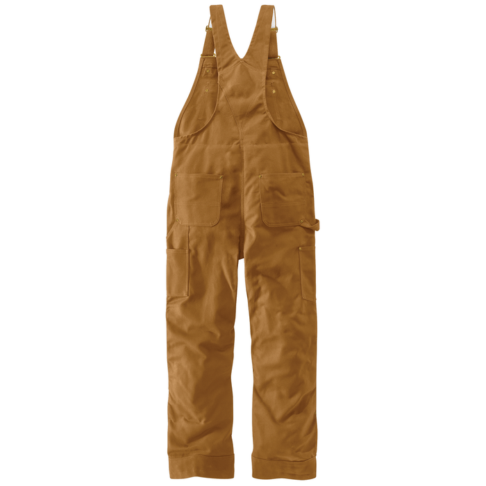 Loose Fit Firm Duck Insulated Bib Overall - BRN-Carhartt Brown | Carhartt 106672