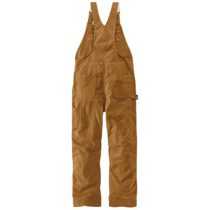 Loose Fit Firm Duck Insulated Bib Overall - BRN-Carhartt Brown | Carhartt 106672
