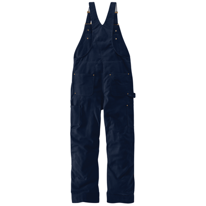 Loose Fit Firm Duck Insulated Bib Overall - DNY-Dark Navy | Carhartt 106672