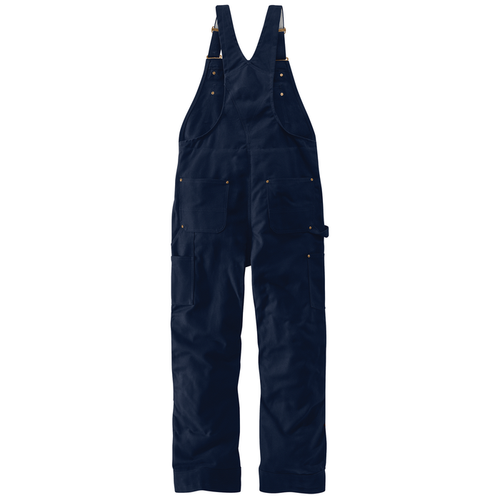 Loose Fit Firm Duck Insulated Bib Overall - DNY-Dark Navy | Carhartt 106672
