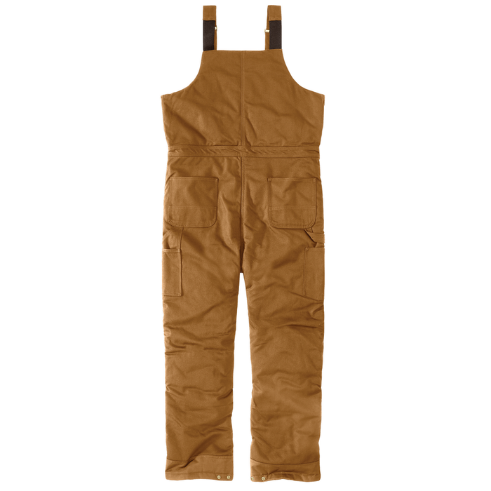 Loose Fit Firm Duck Insulated Biberall - BRN-Carhartt Brown | Carhartt 106682