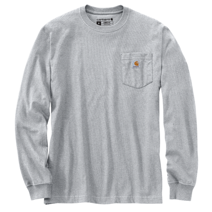 Loose Fit Heavyweight Long-Sleeve Pocket C Graphic T-Shirt - HGY-Heather Grey | Carhartt 106496