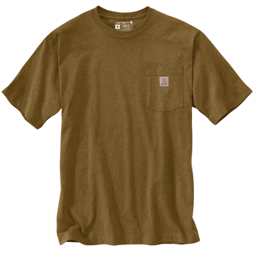 Loose Fit Heavyweight Short-Sleeve Pocket T-Shirt - B00-Oiled Walnut Heather | Carhartt K87
