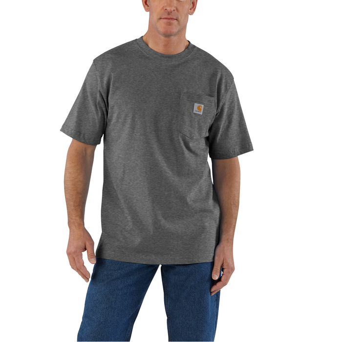 Loose Fit Heavyweight Short-Sleeve Pocket T-Shirt - CRH-Carbon Heather | Carhartt K87