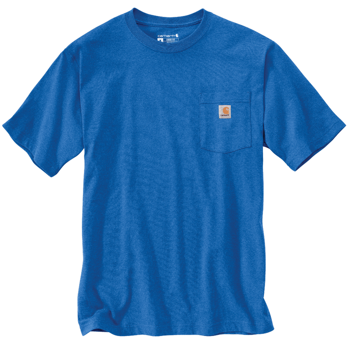 Loose Fit Heavyweight Short-Sleeve Pocket T-Shirt - HH7-Beacon Blue Heather | Carhartt K87