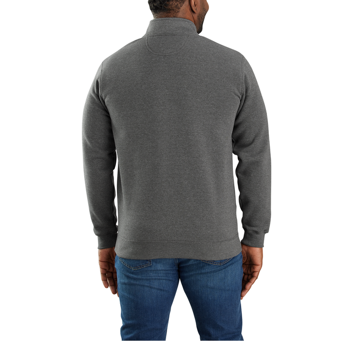 Loose Fit Midweight Quarter-Zip Mock-Neck Sweatshirt - CRH-Carbon Heather | Carhartt 105294