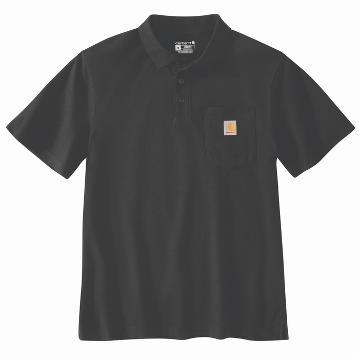 Loose Fit Midweight Short-Sleeve Pocket Polo - BLK-Black | Carhartt 106685