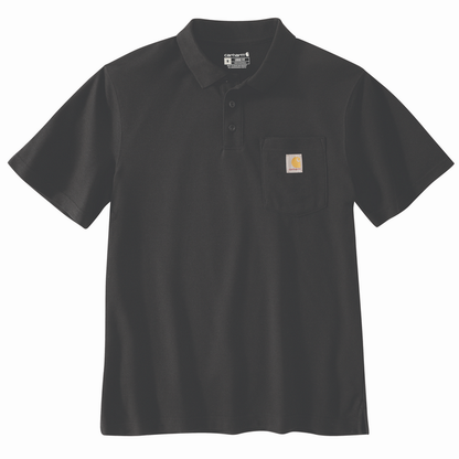 Loose Fit Midweight Short-Sleeve Pocket Polo - BLK-Black | Carhartt 106685