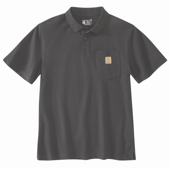 Loose Fit Midweight Short-Sleeve Pocket Polo - CRH-Carbon Heather | Carhartt 106685