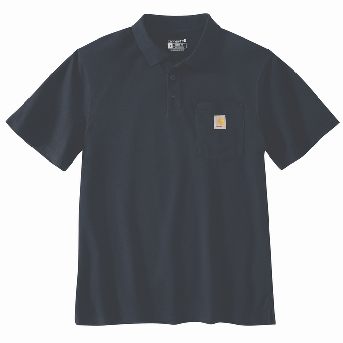 Loose Fit Midweight Short-Sleeve Pocket Polo - NVY-Navy | Carhartt 106685