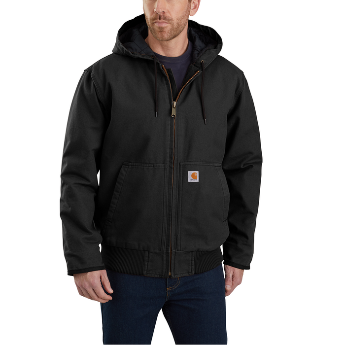 Loose Fit Washed Duck Insulated Active Jacket - BLK-Black | Carhartt 104050