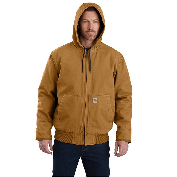 Loose Fit Washed Duck Insulated Active Jacket - BRN-Carhartt Brown | Carhartt 104050