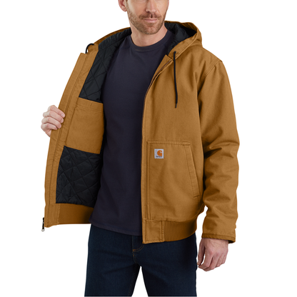 Loose Fit Washed Duck Insulated Active Jacket - BRN-Carhartt Brown | Carhartt 104050