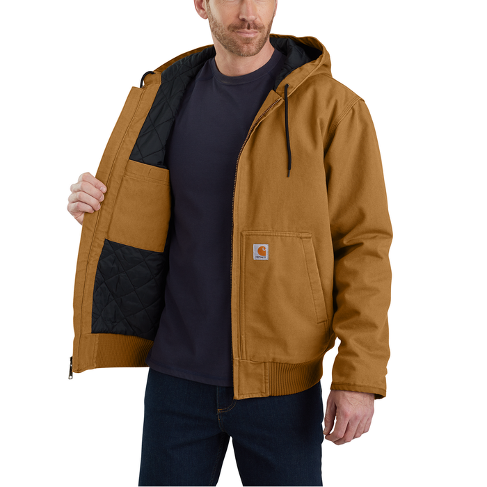 Loose Fit Washed Duck Insulated Active Jacket - BRN-Carhartt Brown | Carhartt 104050