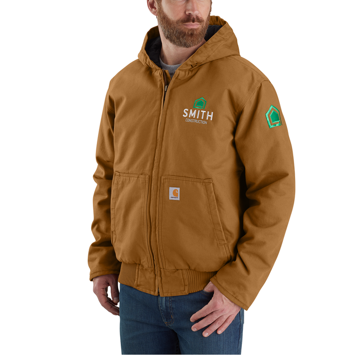 Loose Fit Washed Duck Insulated Active Jacket - BRN-Carhartt Brown | Carhartt 104050
