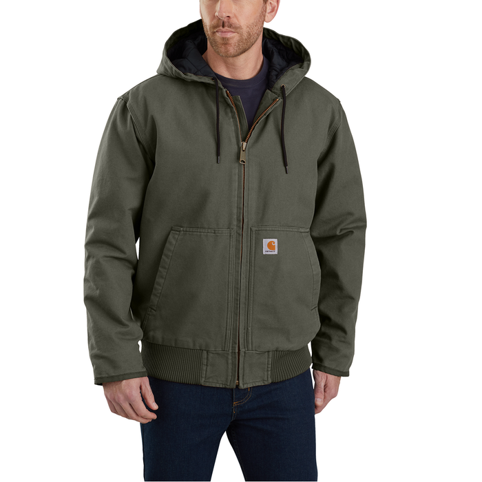 Loose Fit Washed Duck Insulated Active Jacket - MOS-Moss | Carhartt 104050