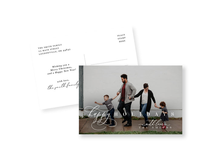 Lovely Script Postcard